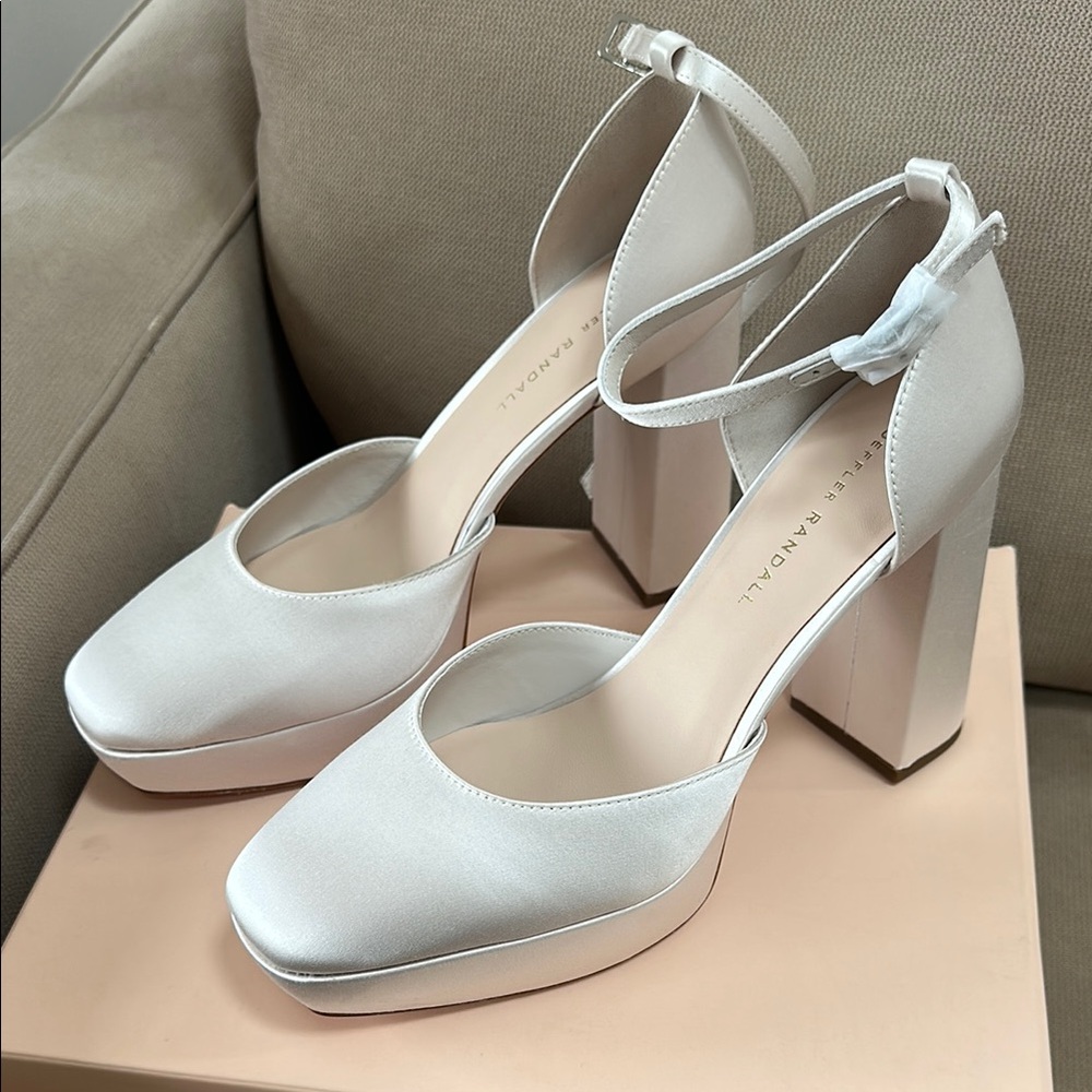Wedding Elegant White Platform Heels